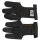 Buck Trail Rentierlederhandschuh dunkel mit verstärkten Fingertips XS