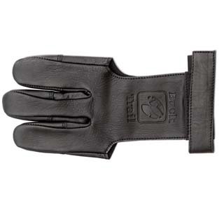 Buck Trail schwarz Lederhandschuh  mit verstärkten Fingertips